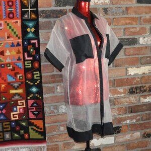 Co+Co by Coco Rocha Capri Light Pink Sheer Shift Dress Tunic Top 6 Nordstrom